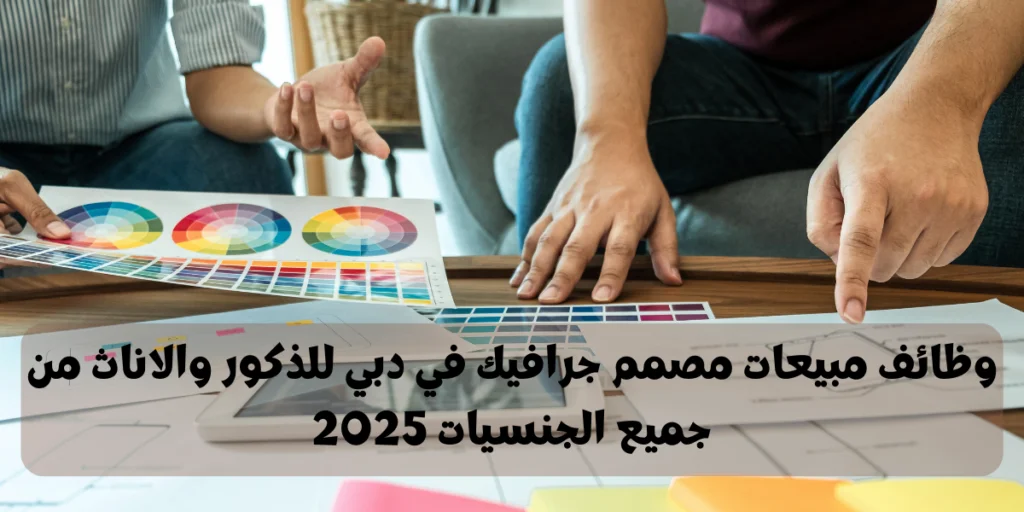 وظائف مبيعات مصمم جرافيك في دبي للذكور والاناث من جميع الجنسيات 2025